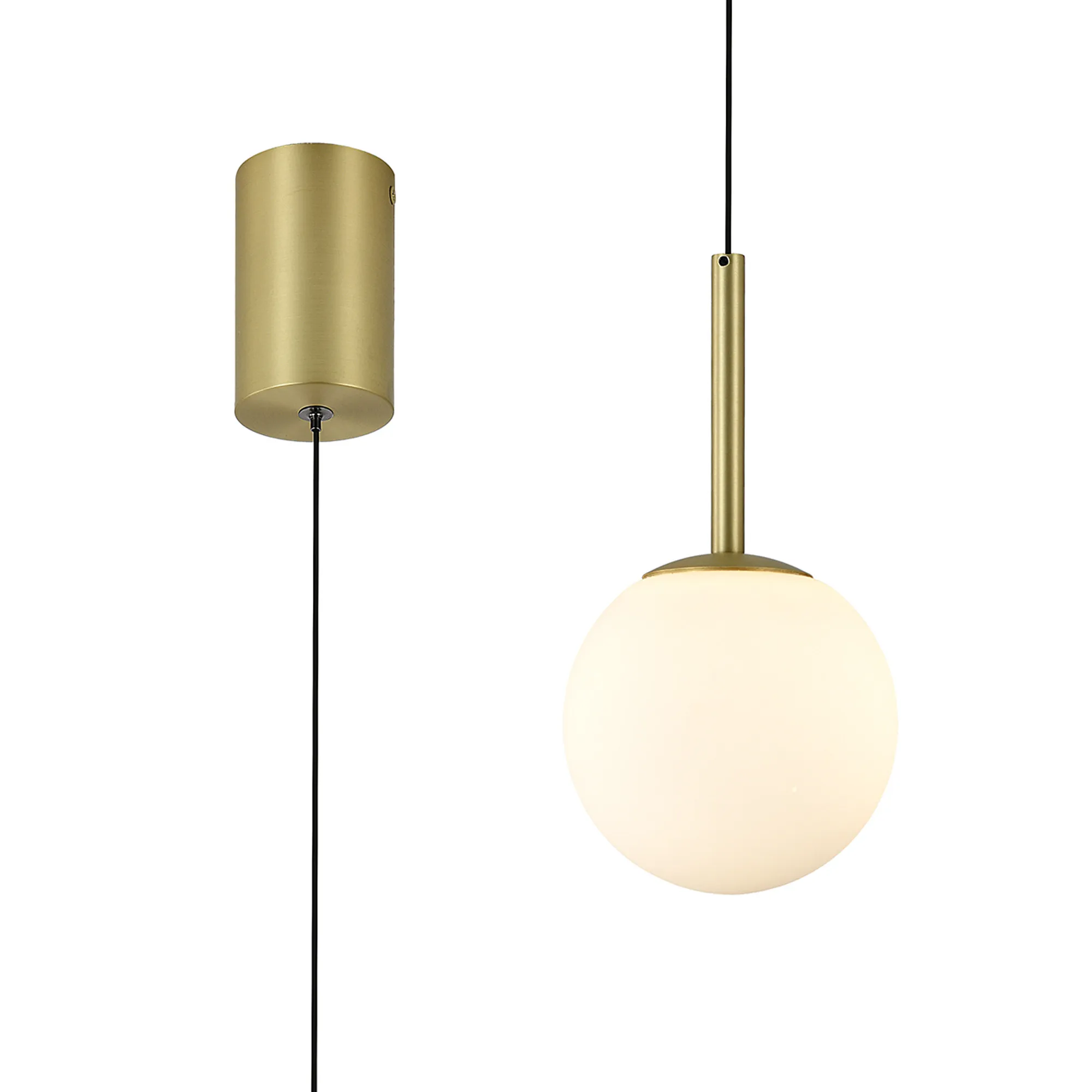 M8888  Puebla Pendant, 9W LED, 3000K, 630lm, Satin Gold, 3yrs Warranty